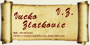 Vučko Zlatković vizit kartica